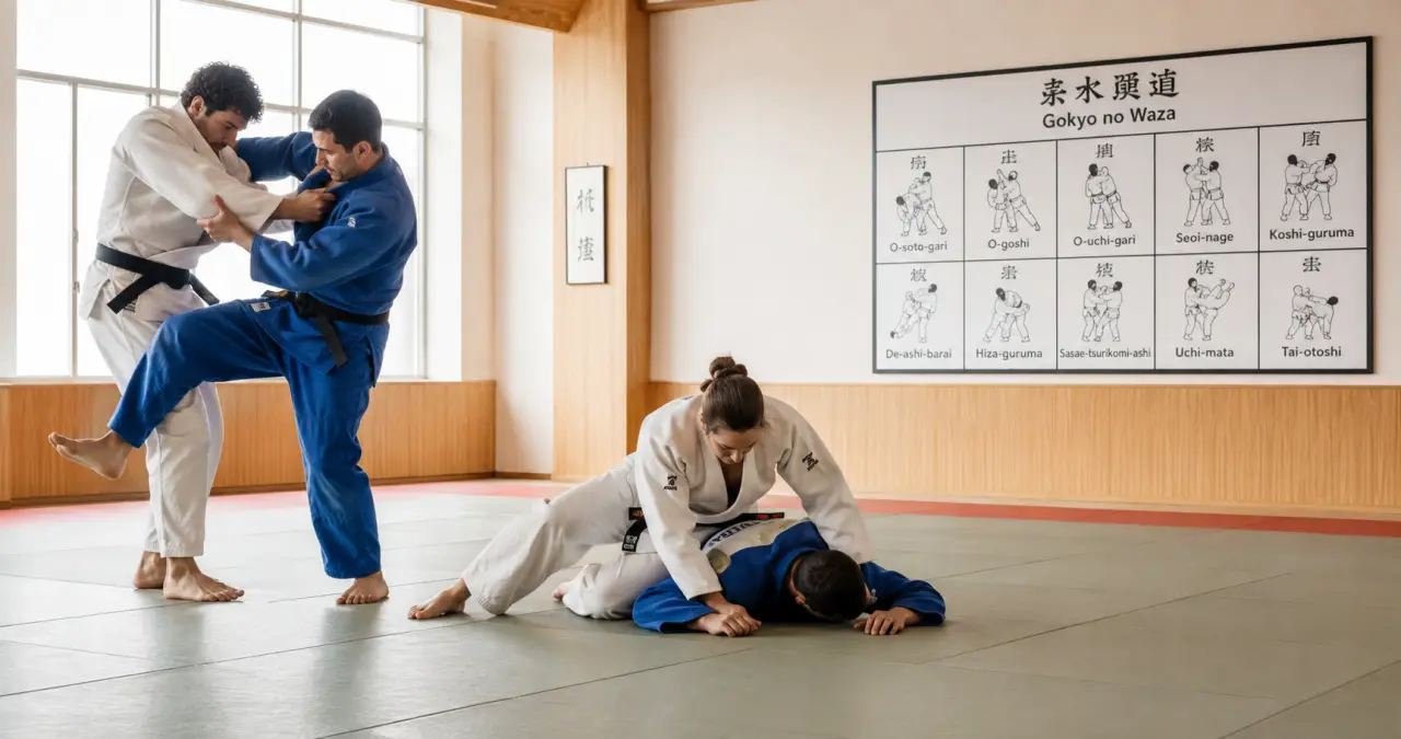 Prises de judo debout, au sol et Gokyo : les repères pour les reconnaître