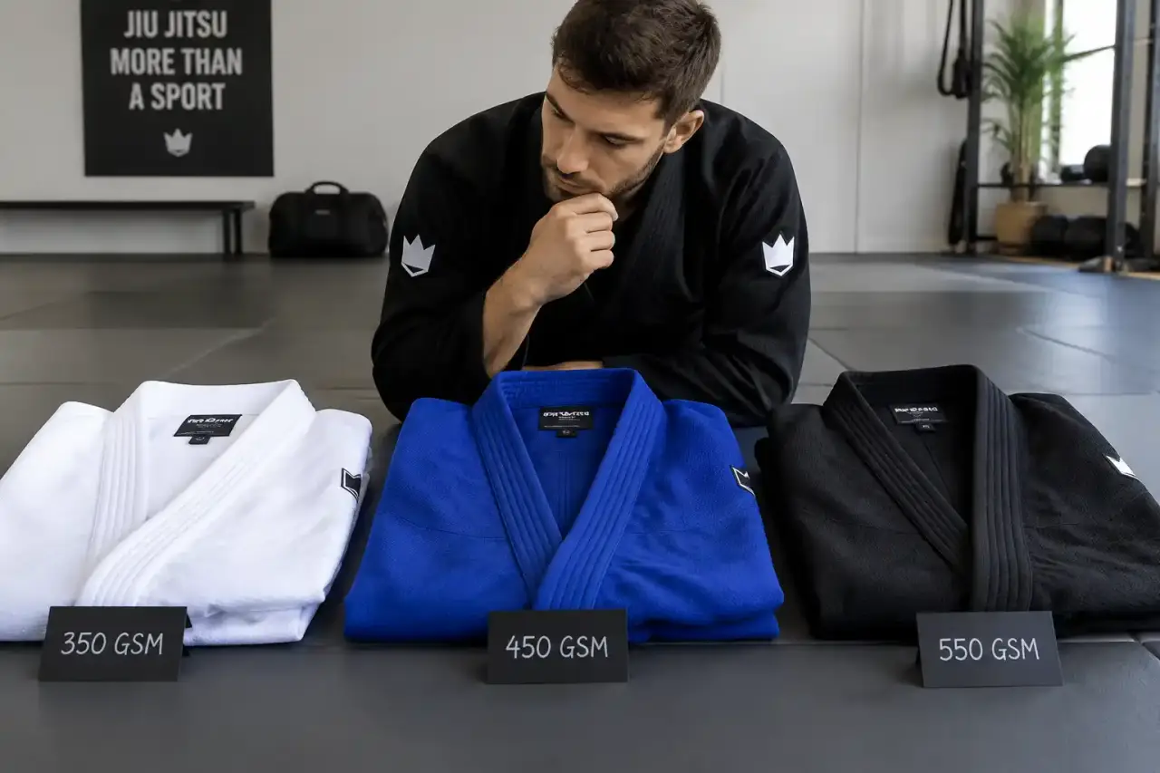 350, 450 ou 550 GSM : quel kimono JJB résiste aux saisies sans vous alourdir ?