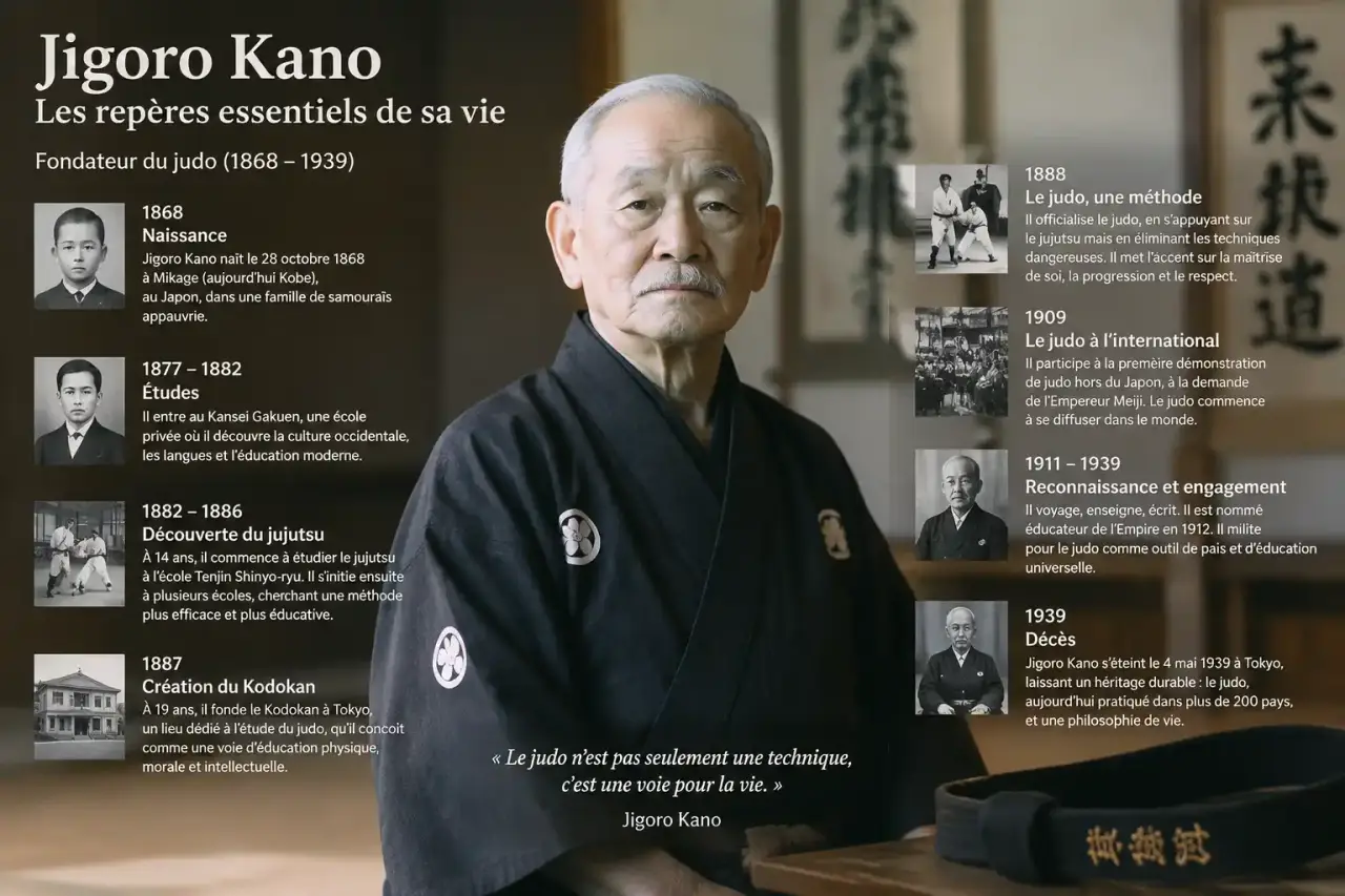 Les repères essentiels de la vie de Jigoro Kano