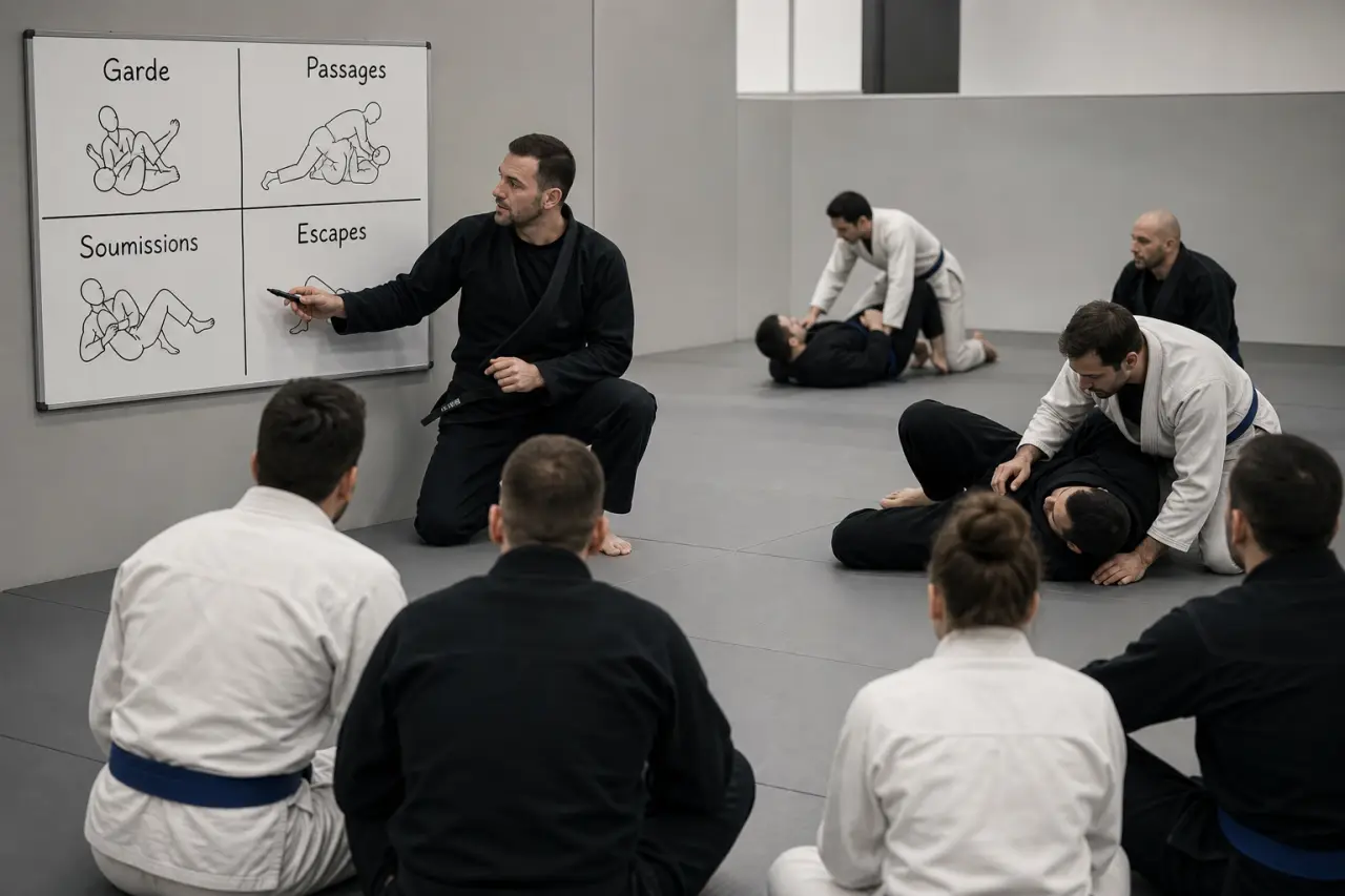 BJJ techniques : classer garde, passages, soumissions et escapes pour progresser plus vite