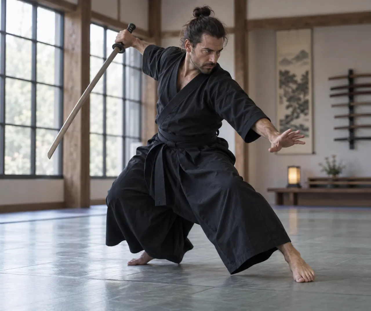 Posture katana revers : style spectaculaire, contrôle limité