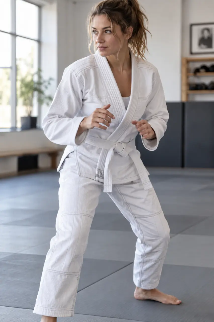 Kimono JJB femme : une coupe mobile, des renforts solides et la bonne taille